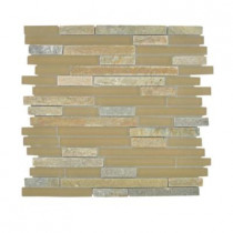 Jeffrey Court Canyon View Quartz Pencil 12 in. x 12 in. Glass Wall & Floor Tile