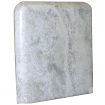 U.S. Ceramic Tile Fresno 3 in. x 3 in. Verdigris Ceramic Bullnose Corner Wall Tile-DISCONTINUED