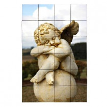 Tile My Style Angel2 24 in. x 36 in. Tumbled Marble Tiles (6 sq. ft. /case)