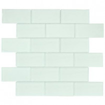 Jeffrey Court Siberian Gloss 11.625 in. x 12.625 in. x 8 mm Glass Mosaic Wall Tile