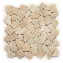 Solistone Indonesian Alor Crystal 12 in. x 12 in. x 6.35mm Natural Stone Pebble Mesh-Mounted Mosaic Tile (10 sq. ft. / case)