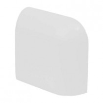 U.S. Ceramic Tile Color Collection Bright Tender Gray 2 in. x 2 in. Ceramic Radius Corner Wall Tile-DISCONTINUED