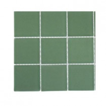 Splashback Tile Contempo Spa Green Polished Glass - 6 in. x 6 in. Tile Sample-DISCONTINUED