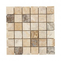 Jeffrey Court Toscano 12 in. x 12 in. x 8 mm Travertine Mosaic Floor/Wall Tile