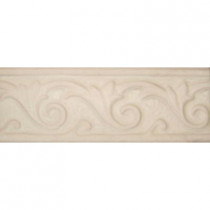 ELIANE Athens Grigio 3 in. x 8 in. Ceramic Listello Wall Tile