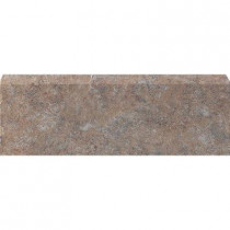 U.S. Ceramic Tile Craterlake Petra 3 in. x 18 in. Glazed Ceramic Single Bullnose Tile-DISCONTINUED