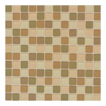Daltile Maracas Desert Mirage Blend 12 in. x 12 in. x 8 mm Frosted Glass Mesh Mounted Mosaic Wall Tile-DISCONTINUED