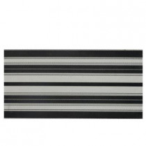 Daltile Identity Gray/Black Fabric 12 in. x 24 in. Porcelain Decorative Accent Floor and Wall Tile-DISCONTINUED