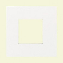 Daltile Fashion Accents Arctic White 4-1/4 in. x 4-1/4 in. Ceramic Square Insert Wall Tile