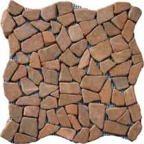 MS International Tan Flat Pebbles 16 in. x 16 in. Marble Floor & Wall Tile-DISCONTINUED