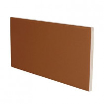 U.S. Ceramic Tile Color Collection Bright Copper 3 in. x 6 in. Ceramic Surface Bullnose Wall Tile-DISCONTINUED