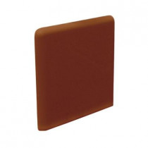 U.S. Ceramic Tile Color Collection Bright Copper 3 in. x 3 in. Ceramic Surface Bullnose Corner Wall Tile-DISCONTINUED