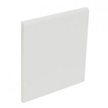 U.S. Ceramic Tile Color Collection Bright Tender Gray 4-1/4 in. x 4-1/4 in. Ceramic Surface Bullnose Wall Tile-DISCONTINUED