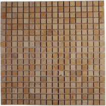 Splashback Tile Jer Gold Squares 12 in. x 12 in. Natural Stone Floor and Wall Tile-DISCONTINUED