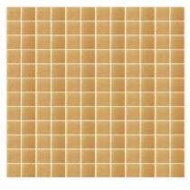 Epoch Architectural Surfaces Spongez S-Light Brown-1409 Mosiac Recycled Glass Mesh Mounted Floor and Wall Tile -3 in. x 3 in. Tile Sample