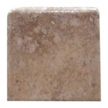 U.S. Ceramic Tile Tuscany Desert 3 in. x 3 in. Glazed Ceramic Single Bullnose Corner Wall Tile-DISCONTINUED