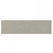 Daltile Identity Cashmere Gray Grooved 4 in. x 24 in. Polished Porcelain Bullnose Floor and Wall Tile