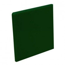 U.S. Ceramic Tile Color Collection Bright Kelly 4-1/4 in. x 4-1/4 in. Ceramic Surface Bullnose Corner Wall Tile-DISCONTINUED