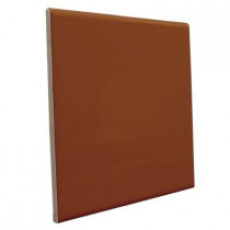 U.S. Ceramic Tile Color Collection Bright Copper 6 in. x 6 in. Ceramic Surface Bullnose Wall Tile-DISCONTINUED