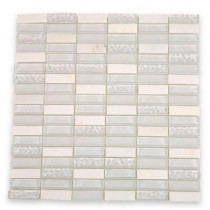 Splashback Tile Contempo Condensation Blend 12 in. x 12 in. x 8 mm Glass Mosaic Floor and Wall Tile