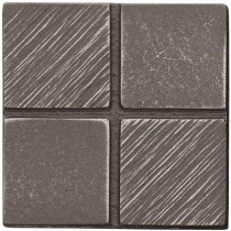 Weybridge 2 in. x 2 in. Cast Metal Mosaic Dot Brushed Nickel Tile (10 pieces / case) - Discontinued