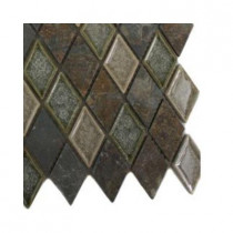 Splashback Tile Roman Selection Emperial Slate Diamond Glass Floor and Wall Tile - 6 in. x 6 in. x 8 mmTile Sample (0.84 sq. ft.)
