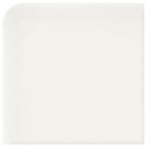 Daltile Semi-Gloss Arctic White 2 in. x 2 in. Ceramic Bullnose Outcorner Wall Tile