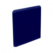 U.S. Ceramic Tile Bright Cobalt 3 in. x 3 in. Ceramic Surface Bullnose Corner Wall Tile-DISCONTINUED