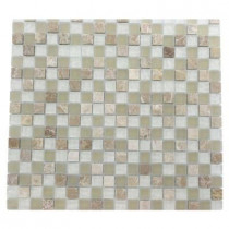 Splashback Tile Champs-Elysee Blend 12 in. x 12 in. x 8 mm Glass Mosaic Floor and Wall Tile