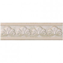 U.S. Ceramic Tile Fresno 2-3/4 in. x 10 in. Verdigris Ceramic Selma Listel Wall Tile-DISCONTINUED