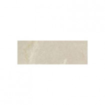 Daltile Pietre Vecchie Antique Ivory 3 in. x 13 in. Glazed Porcelain Bullnose Floor and Wall Tile