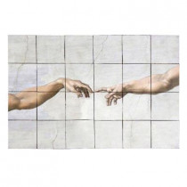 Tile My Style The Fall 36 in. x 24 in. Tumbled Marble Tiles (6 sq. ft. /case)
