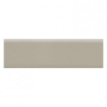 Daltile Modern Dimensions Architectural Gray 2-1/8 in. x 8-1/2 in. Ceramic Surface Bullnose Wall Tile-DISCONTINUED