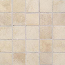 Daltile Portenza Avorio Antico 13-3/4 in. x 13-3/4 in. x 8mm Porcelain Mosaic Floor Tile (13.13 sq. ft. / case)-DISCONTINUED