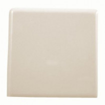Daltile Semi-Gloss Mayan White 4-1/4 in. x 4-1/4 in. Ceramic Bullnose Outside Corner Wall Tile-DISCONTINUED