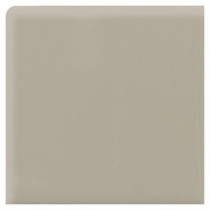 Daltile Semi-Gloss Architectural Gray 6 in. x 6 in. Ceramic Bullnose Corner Wall Tile