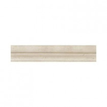 Daltile Brancacci Aria Ivory 2 in. x 12 in. Ceramic Chair Rail Accent Wall Tile