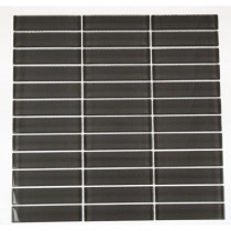 Splashback Tile Contempo Smoke Gray Polished 12 in. x 12 in. X 8 mm Glass Mosaic Floor and Wall Tile