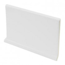 U.S. Ceramic Tile Color Collection Matte Tender Gray 4 in. x 6 in. Ceramic Cove Base Wall Tile-DISCONTINUED