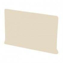 U.S. Ceramic Tile Color Collection Matte Fawn 4 in. x 6 in. Ceramic Left Cove Base Corner Wall Tile-DISCONTINUED