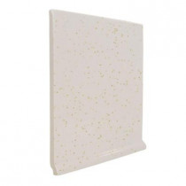 U.S. Ceramic Tile Color Collection Bright Gold Dust 6 in. x 6 in. Ceramic Stackable Left Cove Base Corner Wall Tile-DISCONTINUED