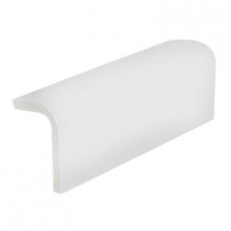U.S. Ceramic Tile Color Collection Matte Tender Gray 2 in. x 6 in. Ceramic Sink Rail Wall Tile-DISCONTINUED