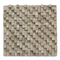 Solistone Cubist DuChamp 12 In. x 12 In. Marble Natural Stone Mosaic Wall Tile (5 sq. ft./Case)
