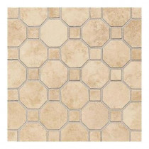 Daltile Salerno Nubi Bianche 12 in. x 12 in. x 6 mm Ceramic Octagon Mosaic Floor and Wall Tile