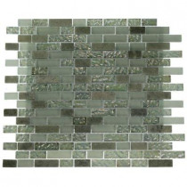 Splashback Tile Pattern 12 in. x 12 in. x 8 mm Marble and Glass Mosaic Floor and Wall Tile